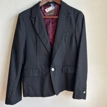 남성용 블랙 테일러드 자켓 실버 버튼