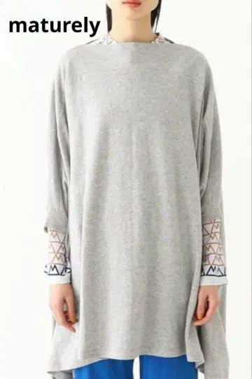 maturely 보틀넥 판초풍 저지 상의