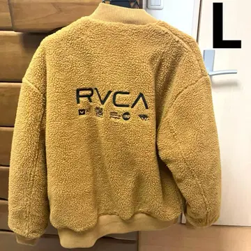 RVCA 루카 리버서블 보아 자켓 브라운 x 오렌지 L 사이즈