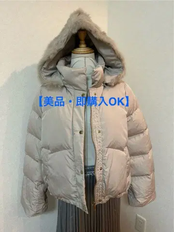 [ 새상품급 ] VICKY 비키 다운 자켓 그레이지 퍼 포함 S