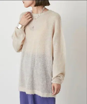 [ omekashi ] 시어 모헤어 롱 풀오버