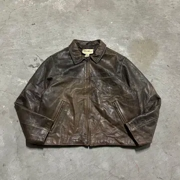 eddie bauer leather jacket brown
