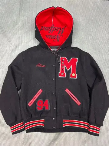 넬슨즈 바시티 자켓 후드 부착 빈티지