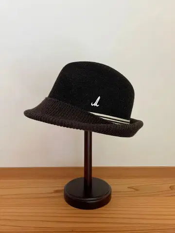 새상품급 뮬바우어 아쉬페프랑스 울 혼방 버킷햇 그레이