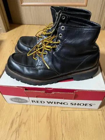 RED WING SHOES 블랙 워크 부츠