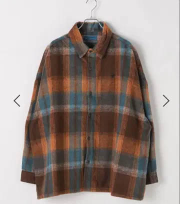 LEPSIM POLO CLUB 샤기 체크 셔츠