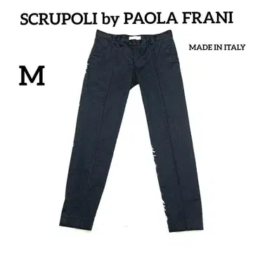 [ 이탈리아제 ] 센터 프레스 깔끔한 팬츠 M 블랙 오피스