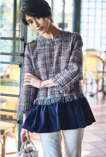 Arpege story 트위드 상의