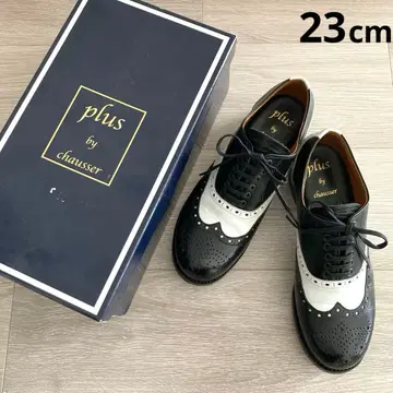 플러스 바이 쇼세 윙팁 맨슈즈 23cm 바이컬러