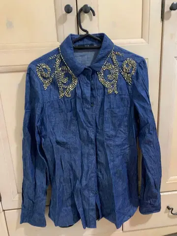 MAX&Co. / 긴팔 샴브레이 셔츠 다크 네이비