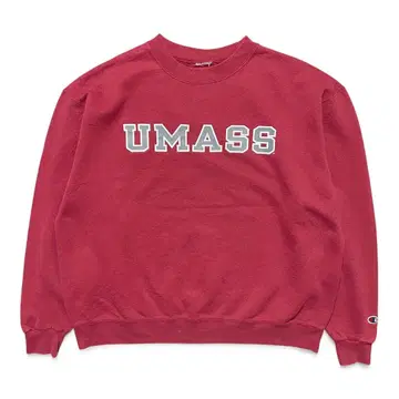 구제 의류 챔피온 UMASS 로고 크루넥 맨투맨 트레이닝복