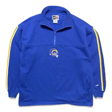 구제 NFL 푸마 세인트루이스 램스 하프 지퍼 맨투맨 트레이닝복