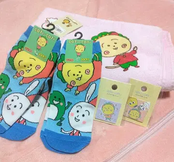 레어품 미사용 새상품 코지코지 삭스 & 타월 캔뱃지 세트