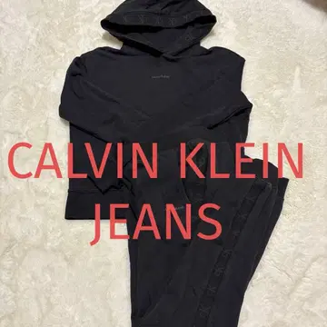 CALVIN KLEIN JEANS 블랙 후드티