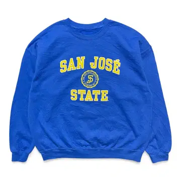 USA 구제 의류 산호세 주립대학 크루넥 칼리지 맨투맨 트레이닝복
