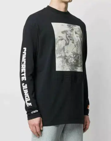 HERON PRESTON 롱 슬리브 블랙 XS
