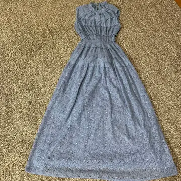 라이트 블루 스나이델 롱 원피스