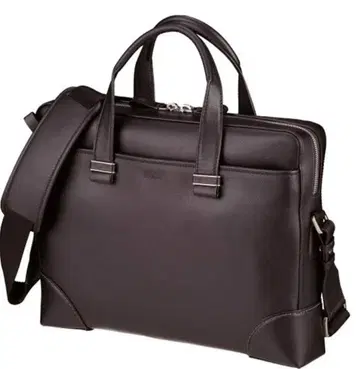 Hartmann Jamestown 다크 브라운 가죽 비즈니스 백