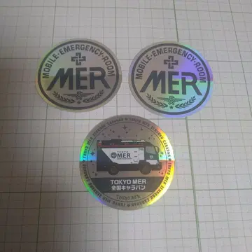 [ 미사용 ] TOKYO MER 도쿄MER 전국 캐러밴 스티커 2종 3매