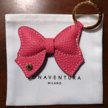 [ BONAVENTURA ] 키링 참 리본형 아자레 x 타피 핑크