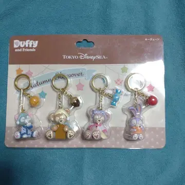 디즈니씨 더피와 프렌즈 키체인 4개 세트