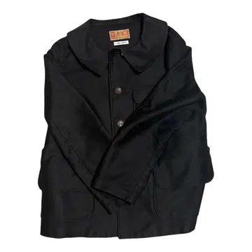 BEAMS BOY 블랙 카라 부착 커버올