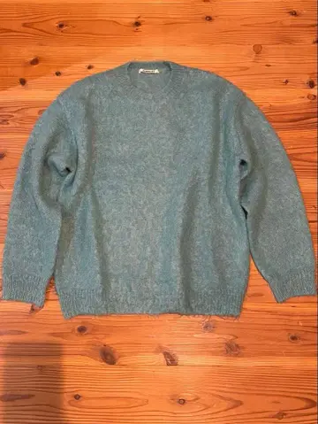 auralee 오라리 키드 모헤어 니트 스웨터 블루 사이즈 1