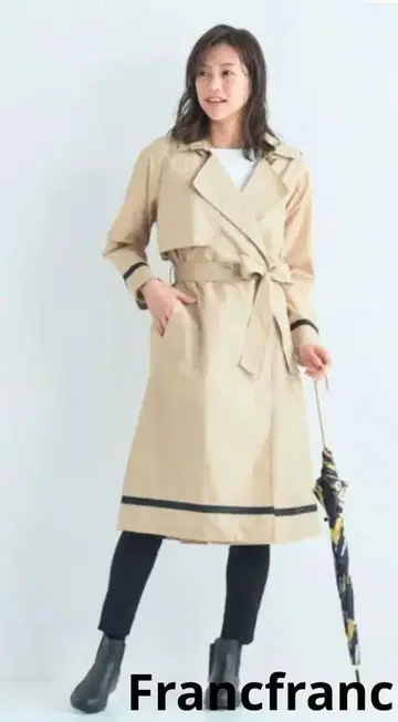 새상품급 Francfranc 프란프란 아네로 레인코트 트렌치코트