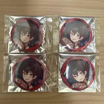 AMPTAK x COLORS 애니메이트 혜택 캔뱃지 아또군 x 4