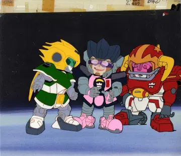 질풍! 아이언리거 마하윈디 탑조이 블루아머 애니메이션 셀화