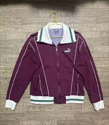PUMA 와인 레드 집업 자켓