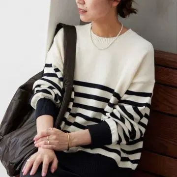 저널 스탠다드 리룸 보더 니트 풀오버