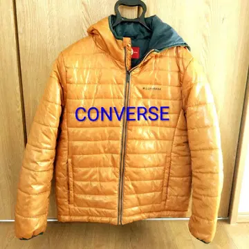 M 사이즈 CONVERSE 남성용 충전솜 퀼팅 자켓 후드 부착