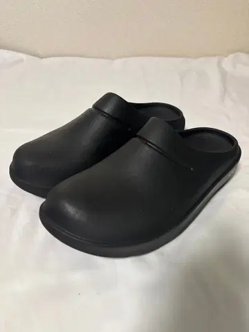 Oofos 블랙 우 크로그 리커버리 샌들 EU42 28cm