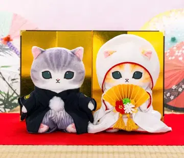 모프 샌드 웨딩 페어 봉제 인형 시로무쿠 일본 의류 신부 신랑