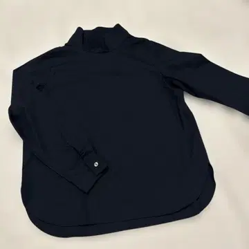 MidiUmi 미디우미 코튼 스탠드 카라 블라우스 네이비