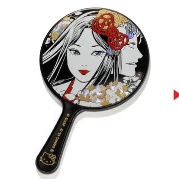 이토 준지 x 산리오 기모노 토미에 근대 마키에 손거울