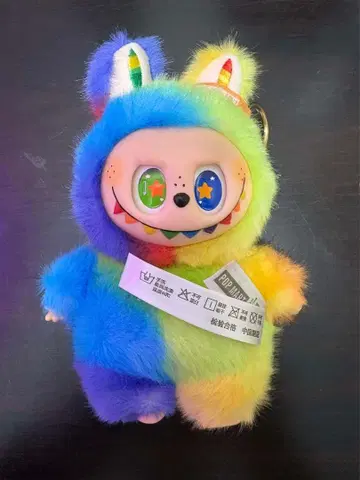 POP MART 컬러풀 캐릭터 봉제 인형 라부부 LABUBU