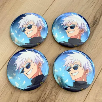 주술회전 팬텀 퍼레이드 팬파레 메탈 캔 배지 고죠 사토루