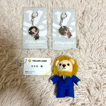 Snow Man 아크릴 키링 2개와 봉제 인형 세트