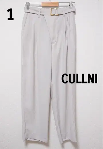 CULLNI 남성용 벨트 와이드 팬츠
