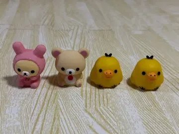 리락쿠마 4체 세트 키이로이토리 소프트 비닐 마스코트