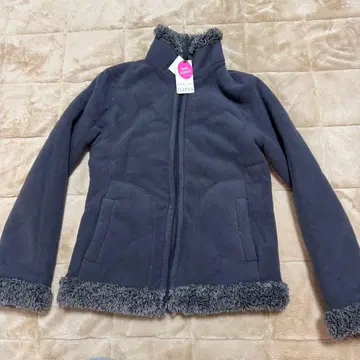 올드 유니클로 택 포함 새상품 그레이 플리스 리버서블 보아