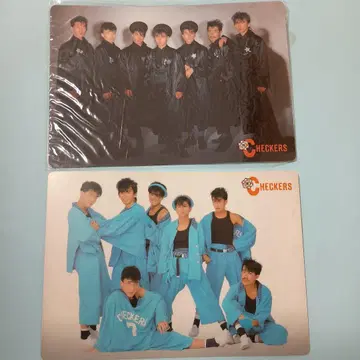 체커즈 CHECKERS 책받침 2장 세트 쇼와 레트로 당시물