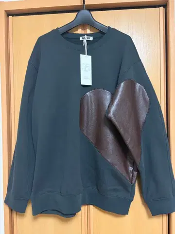 NKNIT 패턴 풀오버 스웨트 차콜