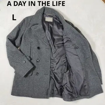 [ 새상품급 ] A DAY IN THE LIFE 그레이 피코트 L