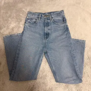 [ BLACK by moussy ] DRIP 스트레이트 데님