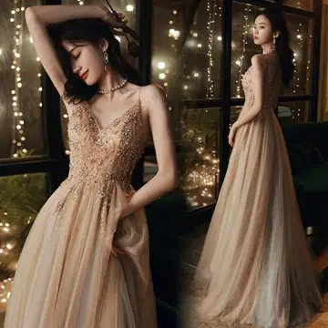 컬러 드레스 결혼식 드레스 웨딩 롱 드레스