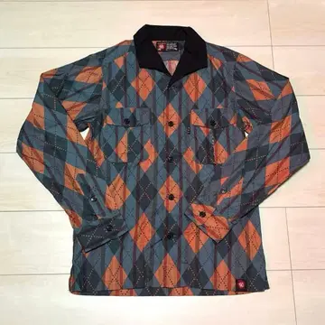 MWS 워크 셔츠 새상품급 M 사이즈 아가일 무늬