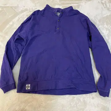CHUMS 참스 (CHUMS) 보라색 헨리넥 트레이닝복 L